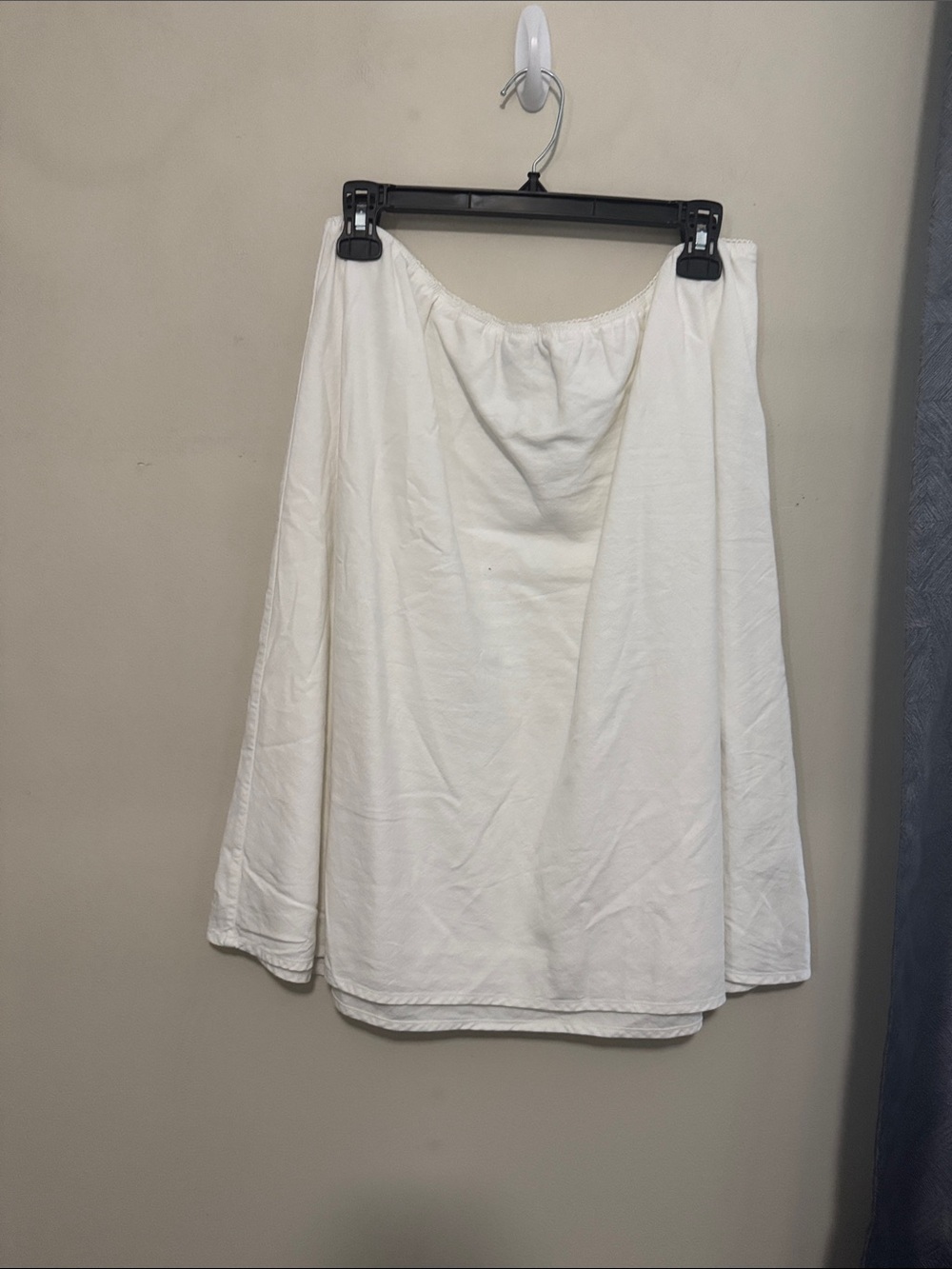 GAP White A-Line Linen Blend Skirt